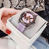 Michael Kors Janelle Three Hand Purple Dial Purple Rubber Strap Watch For Women - MK7143 Buy Now By Michael Kors
