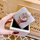 Michael Kors Camille Three Hand Rose Gold Dial Rose Gold Steel Strap Watch For Women - MK7197 Buy Now By Michael Kors