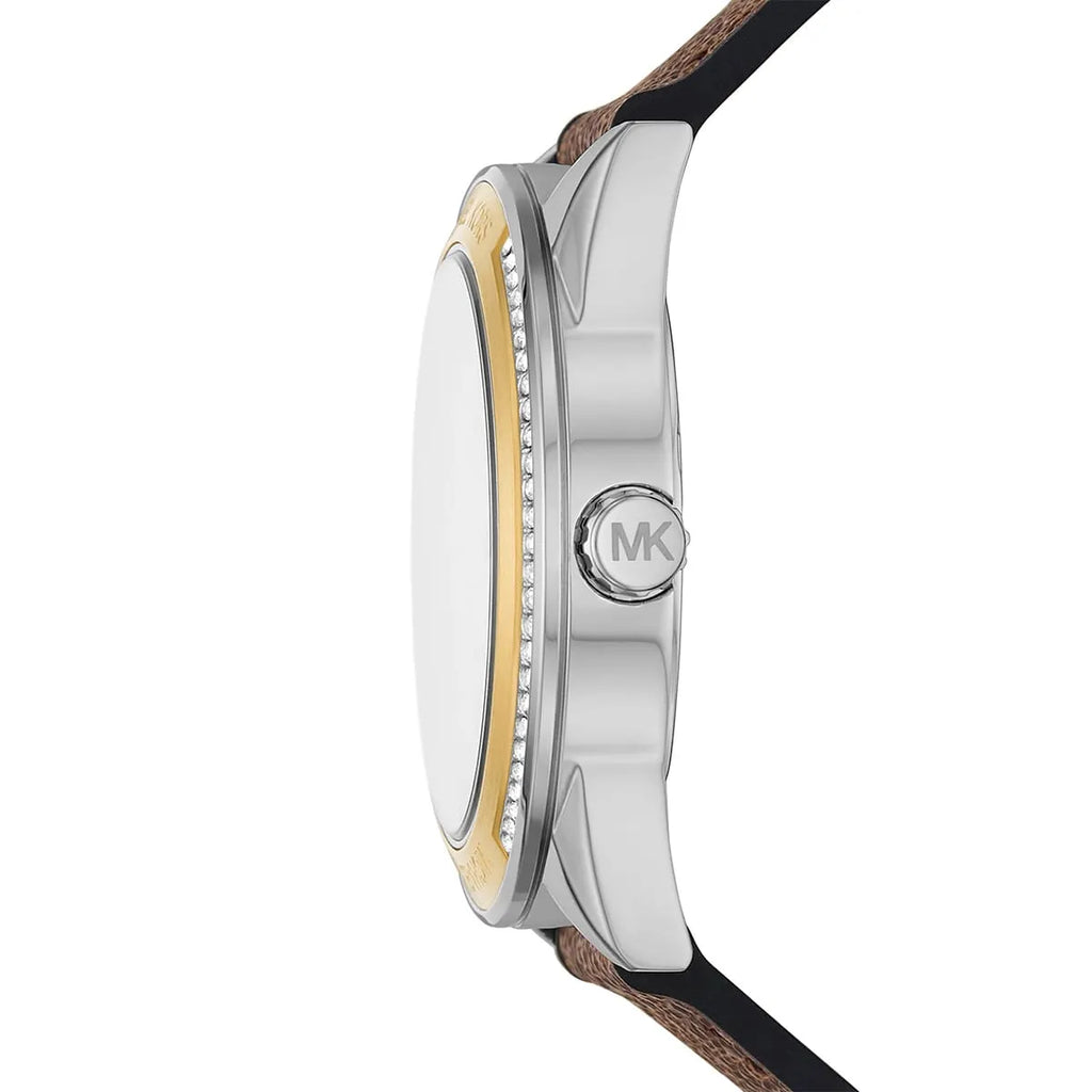 Michael Kors Jessa Multifunction Silver Dial Brown Leather Strap Watch For Women - MK7205 Buy Now By Michael Kors