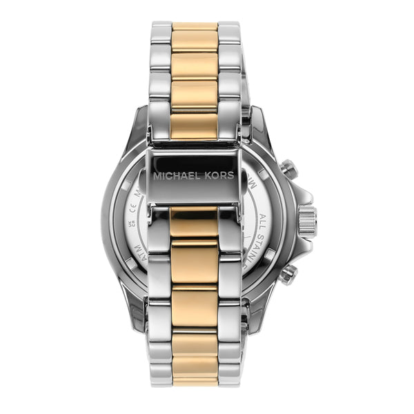 Michael Kors Everest Chronograph Black Dial Two Tone Steel Strap Watch For Women - MK7209 Buy Now By Michael Kors