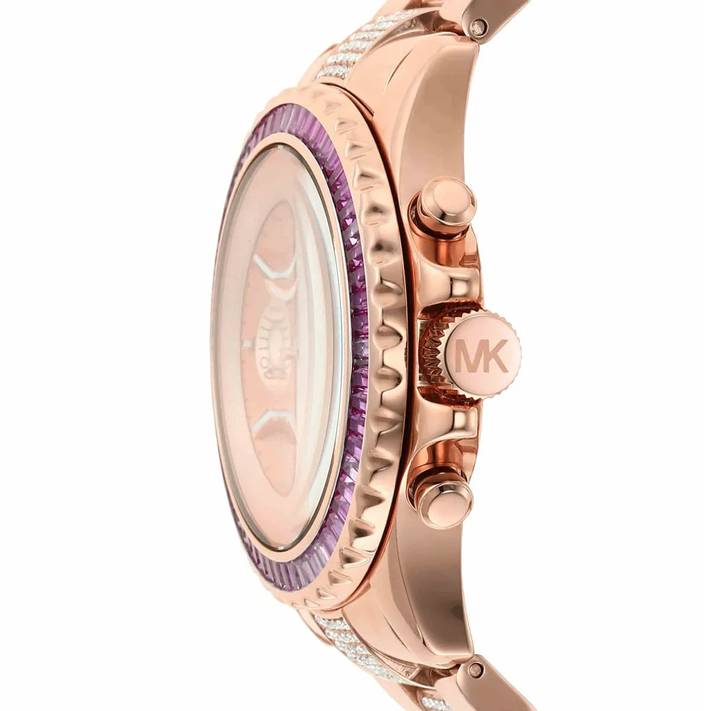 Michael Kors Everest Chronograph Rose Gold Dial Rose Gold Steel Strap Watch For Women - MK7211 Buy Now By Michael Kors