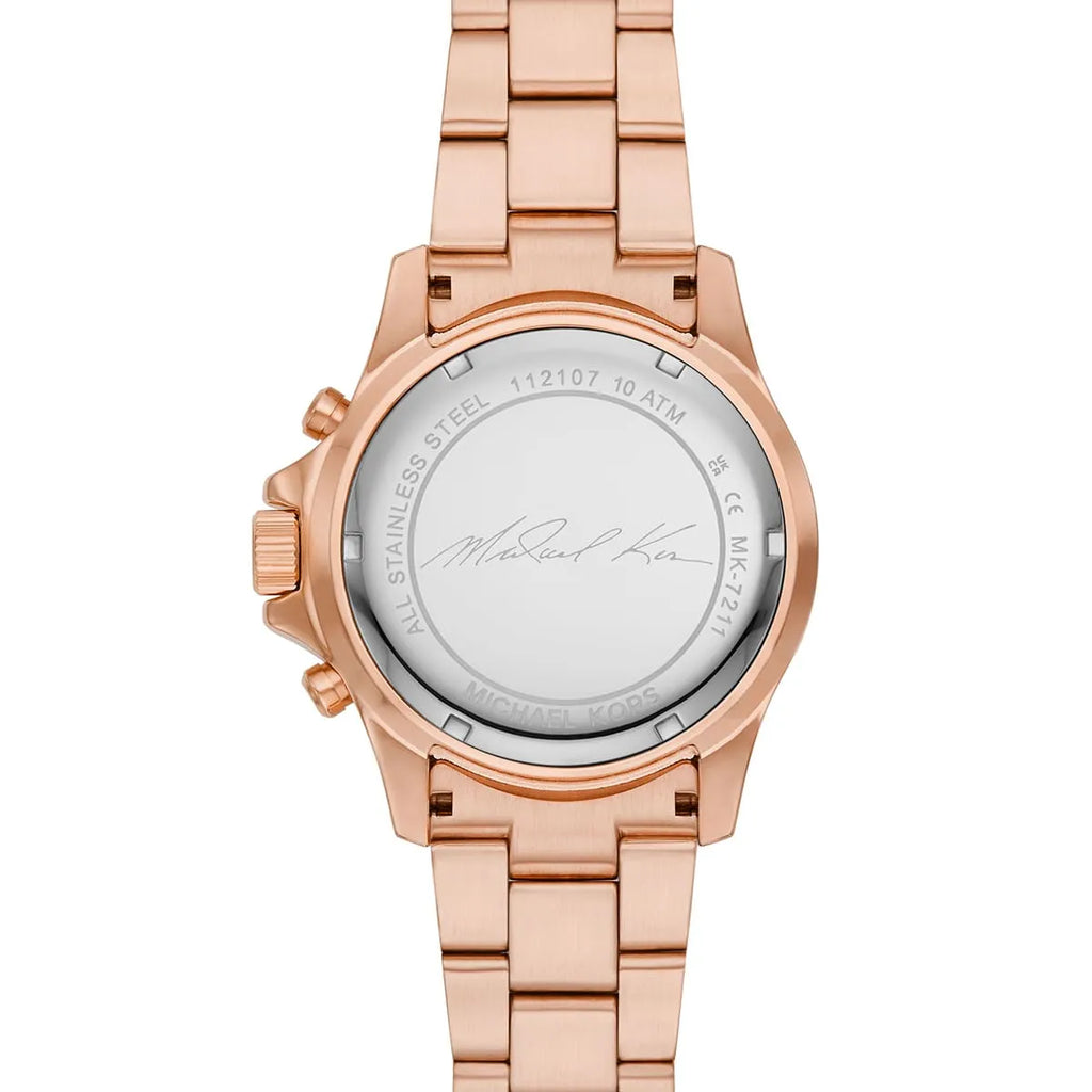 Michael Kors Everest Chronograph Rose Gold Dial Rose Gold Steel Strap Watch For Women - MK7211 Buy Now By Michael Kors