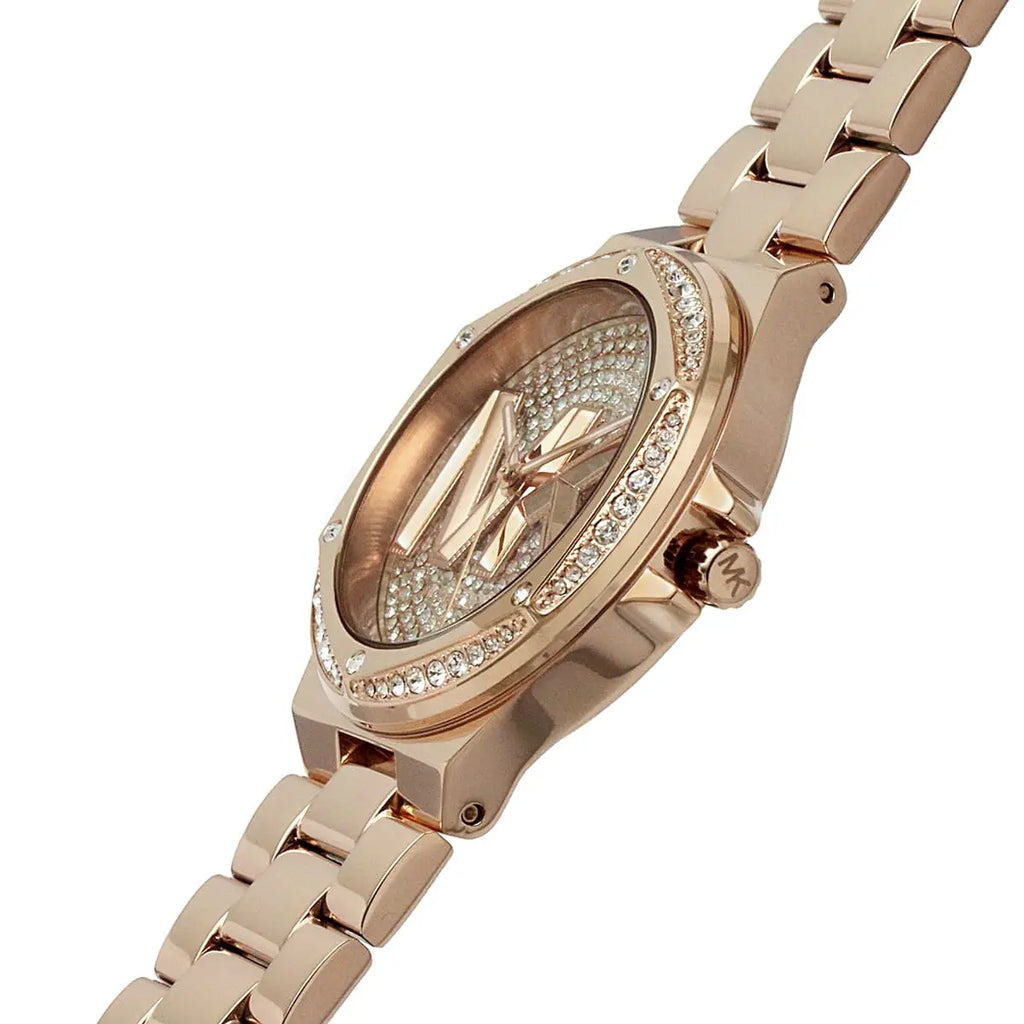Michael Kors Lennox Three Hand Rose Gold Dial Rose Gold Steel Strap Watch For Women - MK7230 Buy Now By Michael Kors
