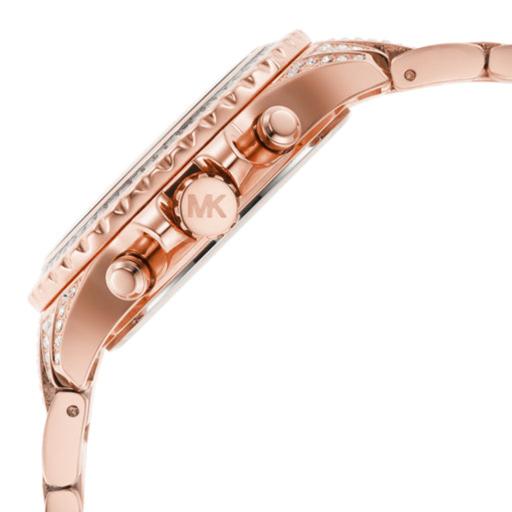Michael Kors Everest Chronograph Crystals Rose Gold Dial Rose Gold Steel Strap Watch For Women - MK7235 Buy Now By Michael Kors
