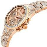 Michael Kors Everest Chronograph Crystals Rose Gold Dial Rose Gold Steel Strap Watch For Women - MK7235 Buy Now By Michael Kors