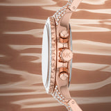 Michael Kors Everest Chronograph Crystals Rose Gold Dial Rose Gold Steel Strap Watch For Women - MK7235 Buy Now By Michael Kors