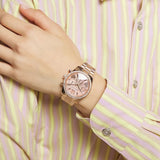 Michael Kors Lexington Chronograph Rose Gold Dial Rose Gold Steel Strap Watch for Women - MK7242 Buy Now By Michael Kors