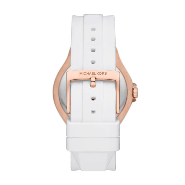 Michael Kors Lennox Three-Hand Crystals Dial White Silicone Strap Watch For Women - MK7248 Buy Now By Michael Kors