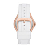 Michael Kors Lennox Three-Hand Crystals Dial White Silicone Strap Watch For Women - MK7248 Buy Now By Michael Kors