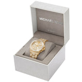 Michael Kors Everest Chronograph Crystals Gold Dial Gold Steel Strap Watch For Women - MK7254 Buy Now By Michael Kors