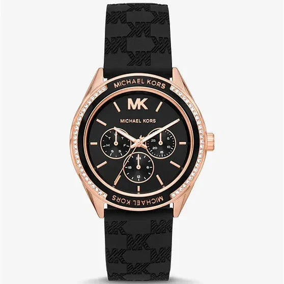 Michael Kors Jessa Quartz Black Dial Black Silicone Strap Watch For Women - MK7266 Buy Now By Michael Kors