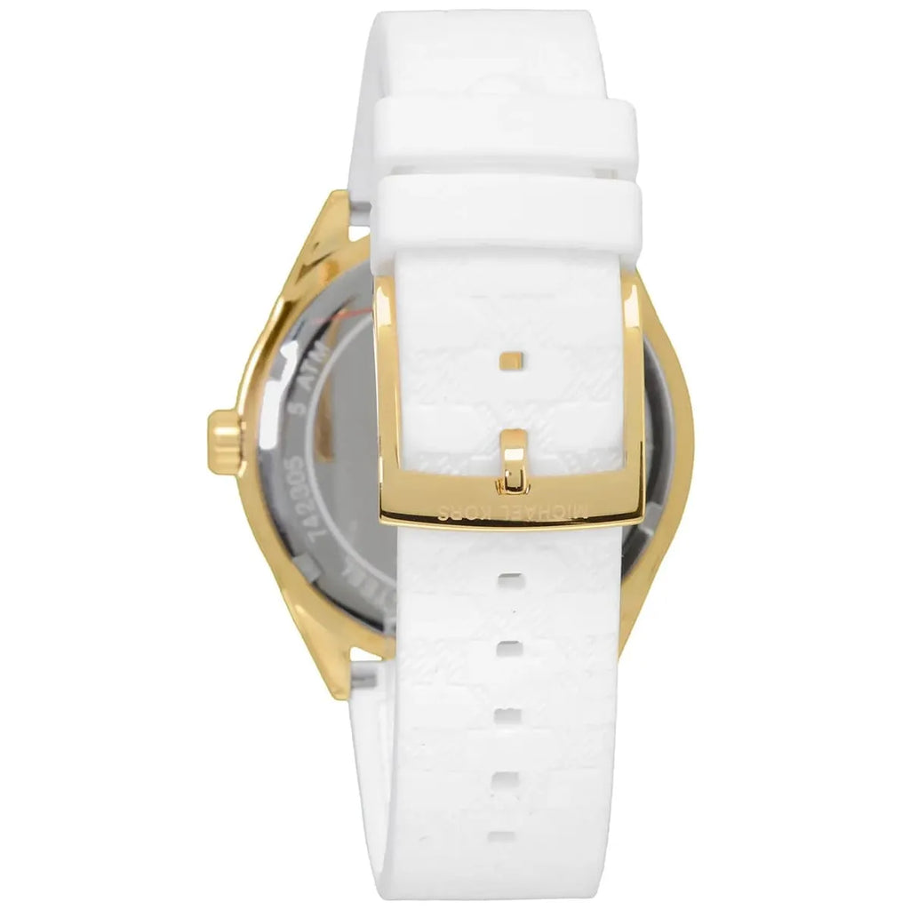 Michael Kors Jessa Quartz Gold Dial White Silicone Strap Watch For Women - MK7267 Buy Now By Michael Kors
