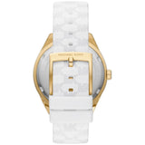 Michael Kors Jessa Quartz Gold Dial White Silicone Strap Watch For Women - MK7267 Buy Now By Michael Kors