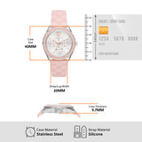 Michael Kors Jessa Quartz Silver Dial Pink Silicone Strap Watch For Women - MK7268 Buy Now By Michael Kors