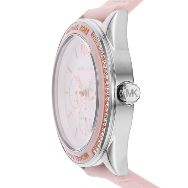Michael Kors Jessa Quartz Silver Dial Pink Silicone Strap Watch For Women - MK7268 Buy Now By Michael Kors