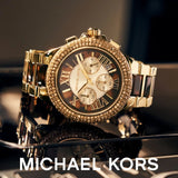 Michael Kors Camille Chronograph Brown Dial Two Tone Steel Strap Watch For Women - MK7269 Buy Now By Michael Kors