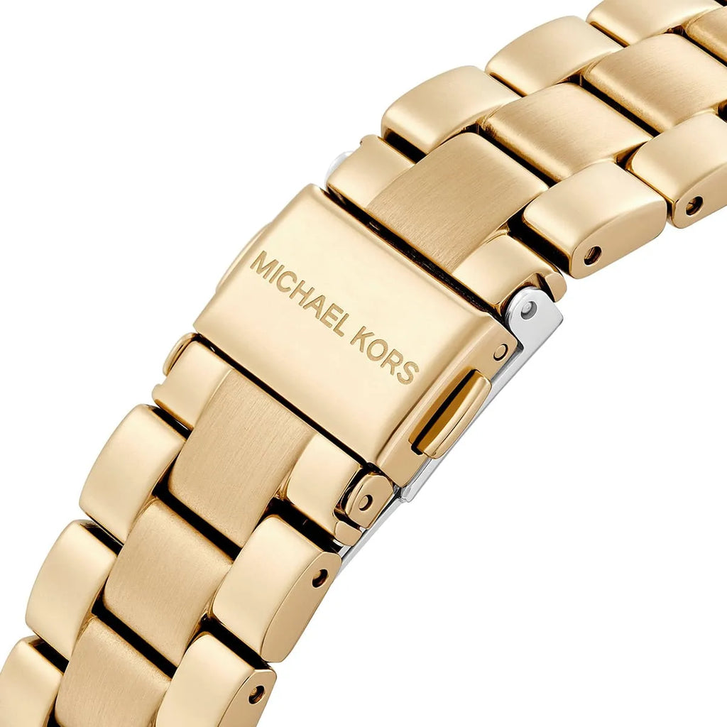 Michael Kors Lennox Three-Hand Silver Dial Gold Steel Strap Watch For Women - MK7278 Buy Now By Michael Kors