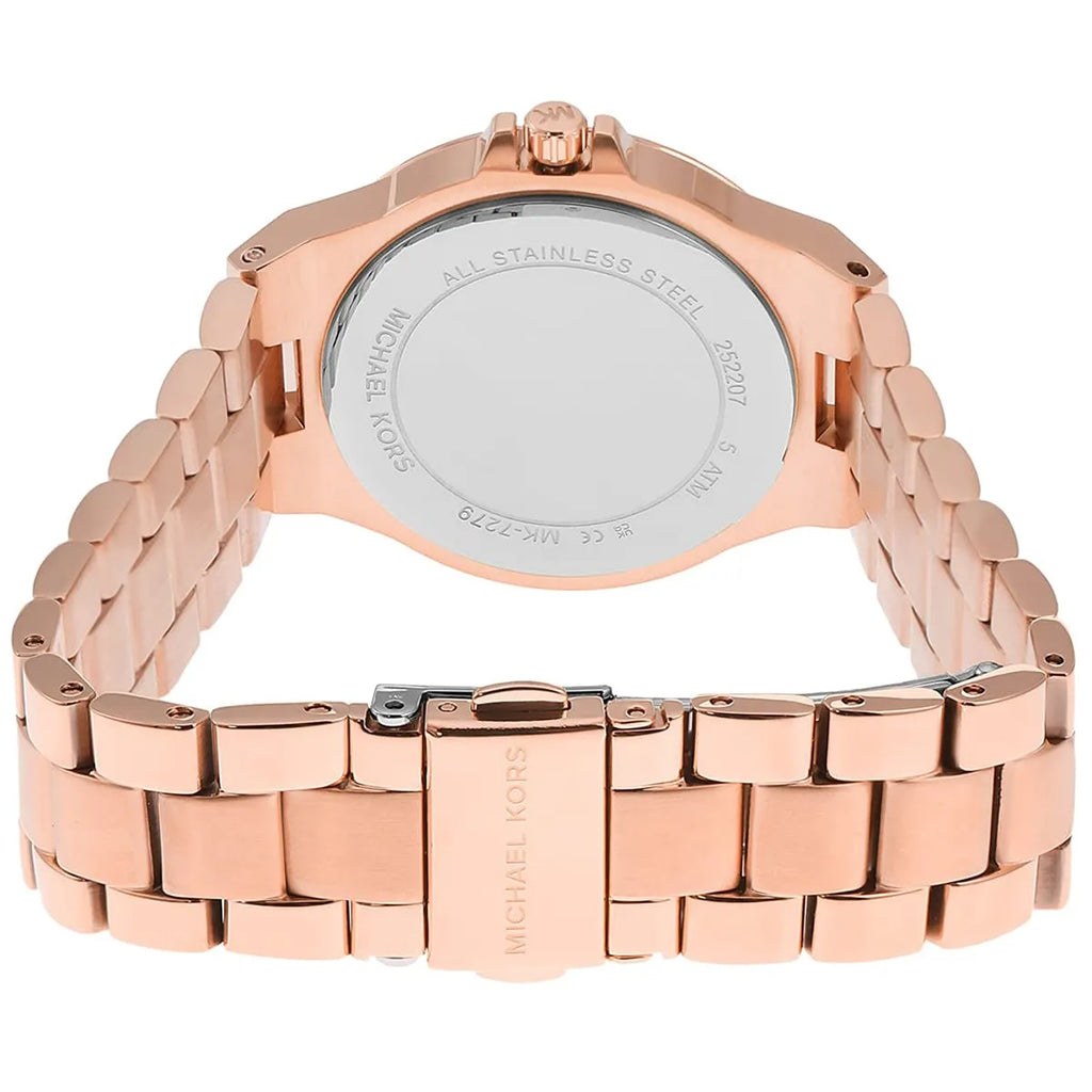 Michael Kors Lennox Three Hand Silver Dial Rose Gold Steel Strap Watch For Women - MK7279 Buy Now By Michael Kors