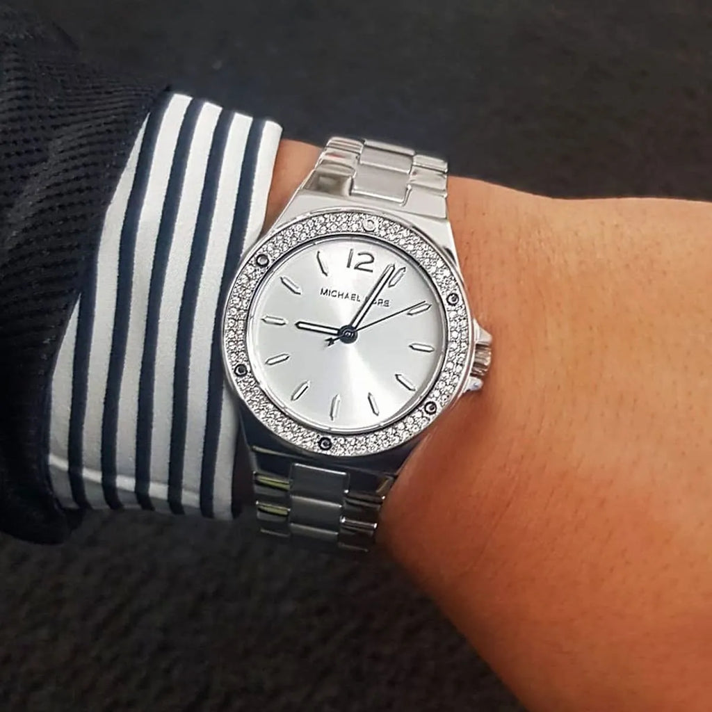 Michael Kors Lennox Three Hand Silver Dial Silver Steel Strap Watch For Women - MK7280 Buy Now By Michael Kors