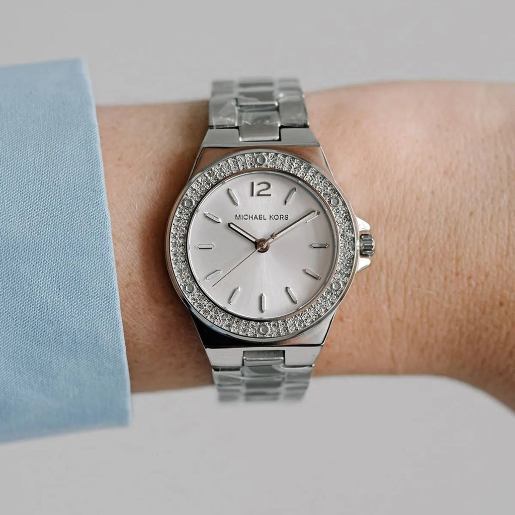 Michael Kors Lennox Three Hand Silver Dial Silver Steel Strap Watch For Women - MK7280 Buy Now By Michael Kors