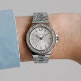 Michael Kors Lennox Three Hand Silver Dial Silver Steel Strap Watch For Women - MK7280 Buy Now By Michael Kors