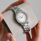 Michael Kors Lennox Three Hand Silver Dial Silver Steel Strap Watch For Women - MK7280 Buy Now By Michael Kors