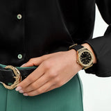 Michael Kors Mini Lennox Quartz Black Dial Black Silicone Strap Watch For Women - MK7281 Buy Now By Michael Kors