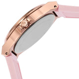 Michael Kors Mini Lennox Three-Hand Rose Gold Dial Pink Silicone Strap Watch For Women - MK7282 Buy Now By Michael Kors