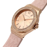 Michael Kors Mini Lennox Three-Hand Rose Gold Dial Pink Silicone Strap Watch For Women - MK7282 Buy Now By Michael Kors