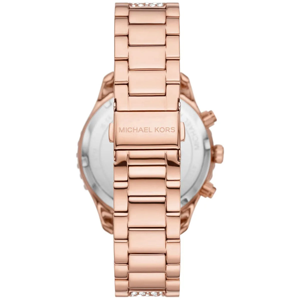 Michael Kors Layton Chronograph Rose Gold Dial Rose Gold Steel Strap Watch For Women - MK7285 Buy Now By Michael Kors