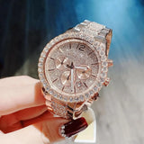 Michael Kors Layton Chronograph Rose Gold Dial Rose Gold Steel Strap Watch For Women - MK7285 Buy Now By Michael Kors