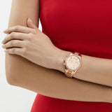 Michael Kors Ritz Chronograph Rose Gold Dial Rose Gold Steel Strap Watch For Women - MK7302 Buy Now By Michael Kors