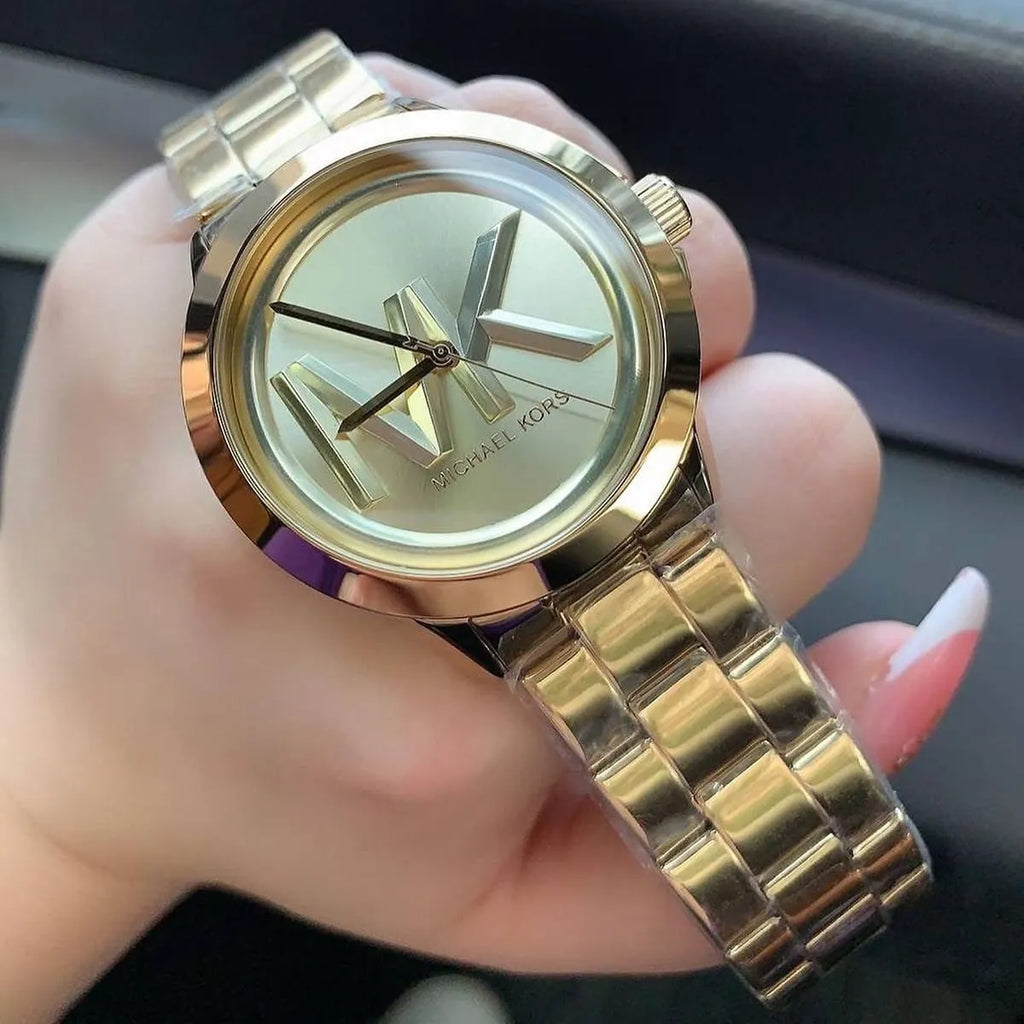 Michael Kors Bryn Quartz Gold Dial Gold Steel Strap Watch For Women - MK7317 Buy Now By Michael Kors