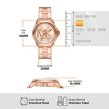 Michael Kors Brynn Analog Rose Gold Dial Rose Gold Steel Strap Watch For Women - MK7318 Buy Now By Michael Kors