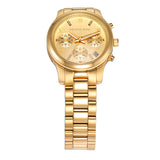 Michael Kors Runway Chronograph Gold Dial Gold Steel Strap Watch For Women - MK7326 Buy Now By Michael Kors