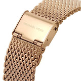 Michael Kors Lennox Three Hand Rose Gold Dial Rose Gold Mesh Strap Watch For Women - MK7336 Buy Now By Michael Kors