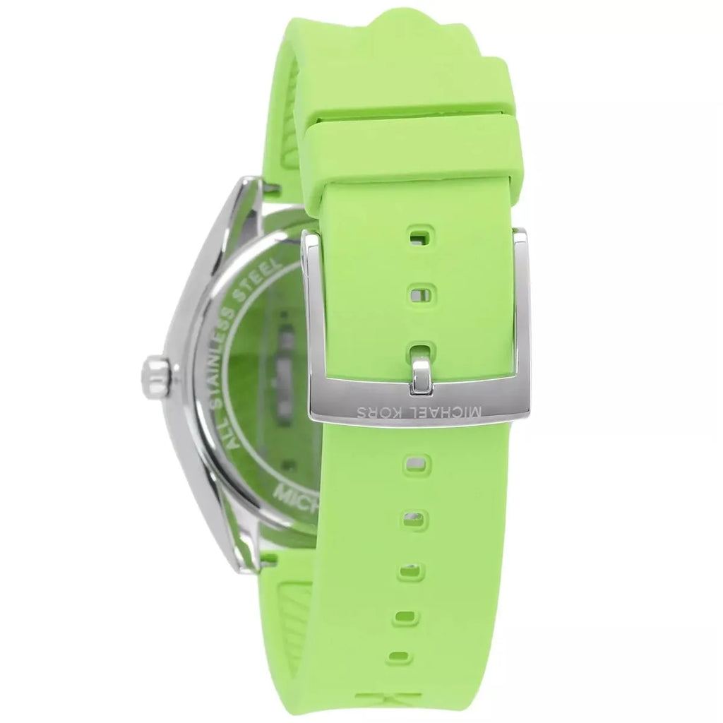 Michael Kors Janelle Three Hand Neon Green Dial Neon Green Rubber Strap Watch For Women - MK7351 Buy Now By Michael Kors