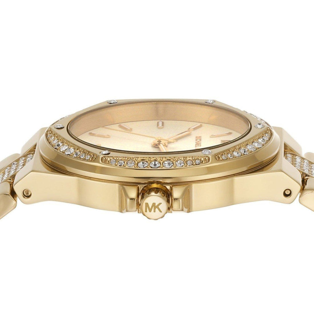 Michael Kors Lenox Three Hand Silver Dial Gold Steel Strap Watch For Women - MK7361 Buy Now By Michael Kors