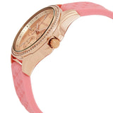 Michael Kors Mini Pilot Quartz Rose Gold Dial Pink Silicone Strap Watch For Women - MK7375 Buy Now By Michael Kors