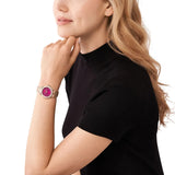 Michael Kors Lennox Analog Pink Dial Rose Gold Steel Strap Watch For Women - MK7396 Buy Now By Michael Kors