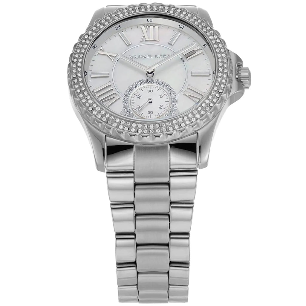 Michael Kors Everest Three hand Silver Dial Silver Steel Strap Watch For Women - MK7403 Buy Now By Michael Kors