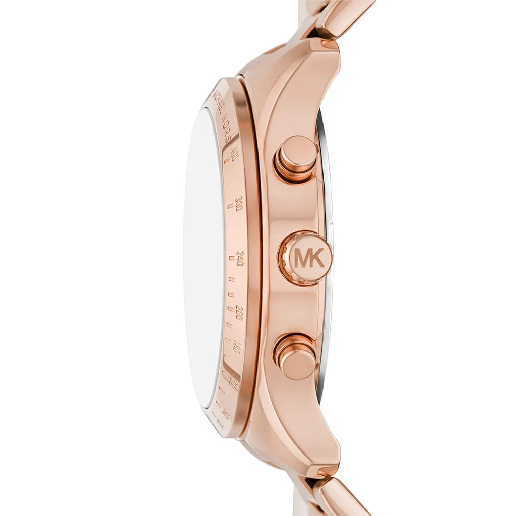 Michael Kors Berkley Chronograph Green Dial Rose Gold Steel Strap Watch For Women - MK7412 Buy Now By Michael Kors