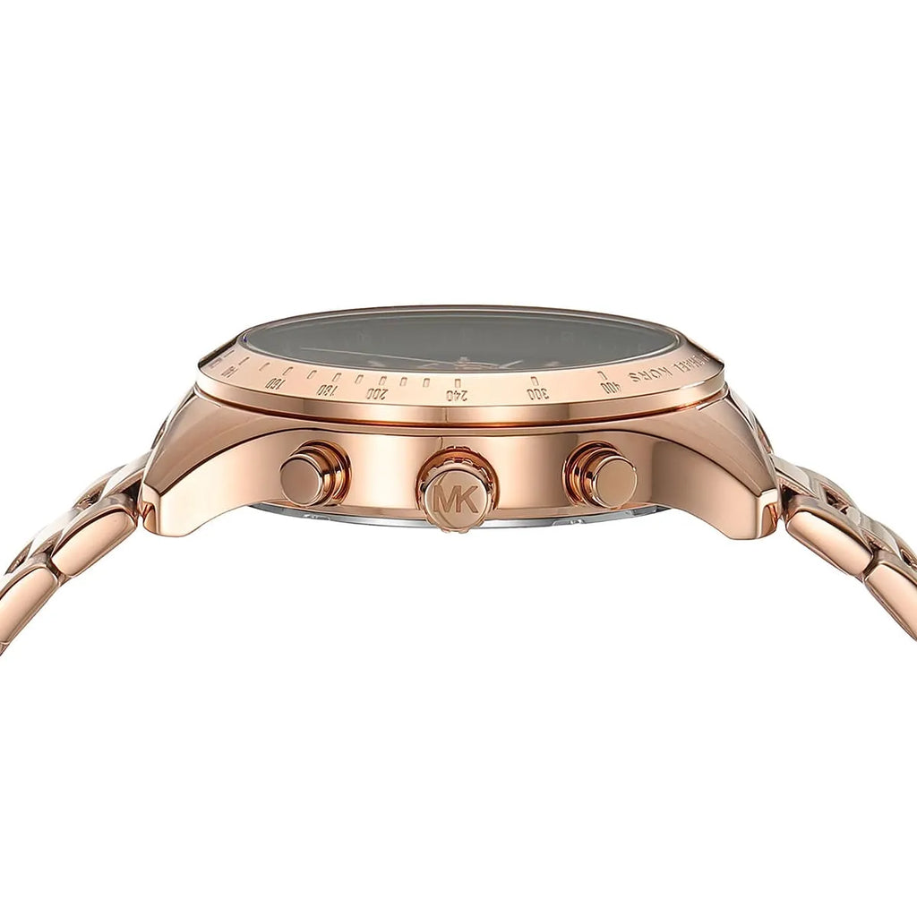 Michael Kors Berkley Chronograph Green Dial Rose Gold Steel Strap Watch For Women - MK7412 Buy Now By Michael Kors