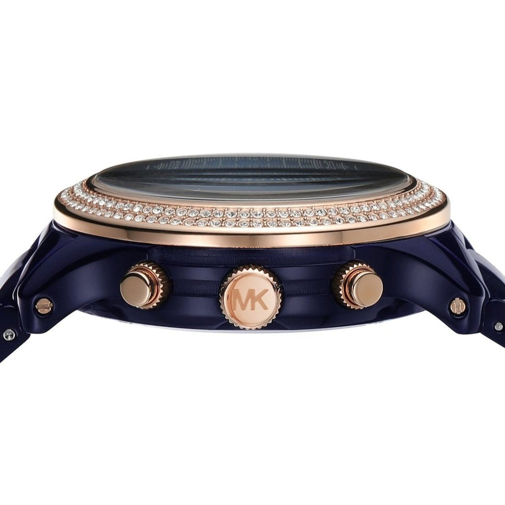 Michael Kors Runway Chronograph Blue Dial Blue Steel Strap Watch for Women - MK7423 Buy Now By Michael Kors