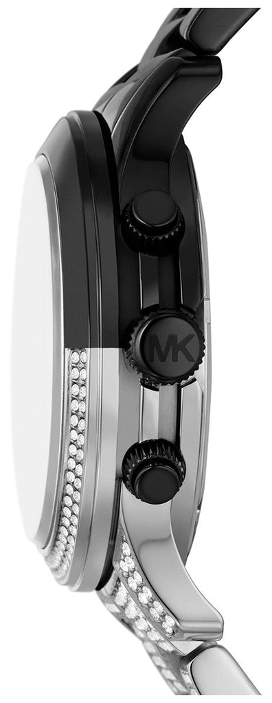 Michael Kors Runway Pavé Black Dial Two Tone Steel Strap Watch for Women - MK7433 Buy Now By Michael Kors