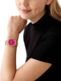 Michael Kors Lennox Analog Pink Dial Rose Gold Steel Strap Watch for Women - MK7462 Buy Now By Michael Kors