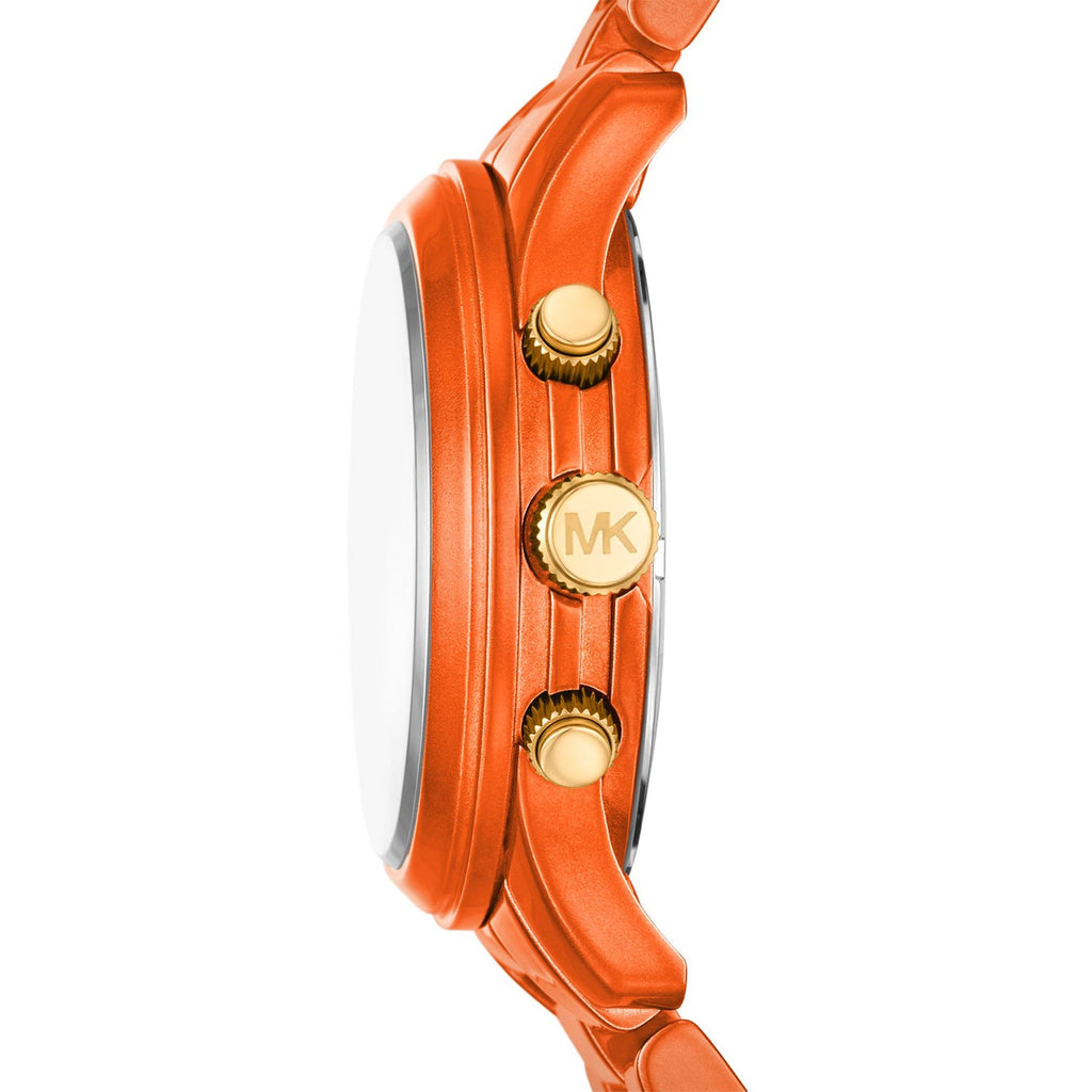 Michael Kors Runway Chronograph Limited Edition Orange Dial Orange Steel Strap Watch for - MK7477LE Buy Now By Michael Kors