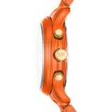 Michael Kors Runway Chronograph Limited Edition Orange Dial Orange Steel Strap Watch for - MK7477LE Buy Now By Michael Kors
