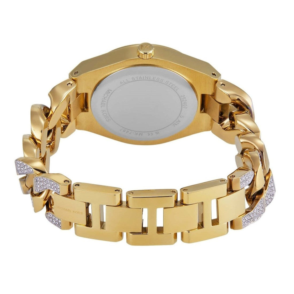 Michael Kors Lennox Pavé Crystals Silver Dial Two Tone Steel Strap Watch for Women - MK7487 Buy Now By Michael Kors