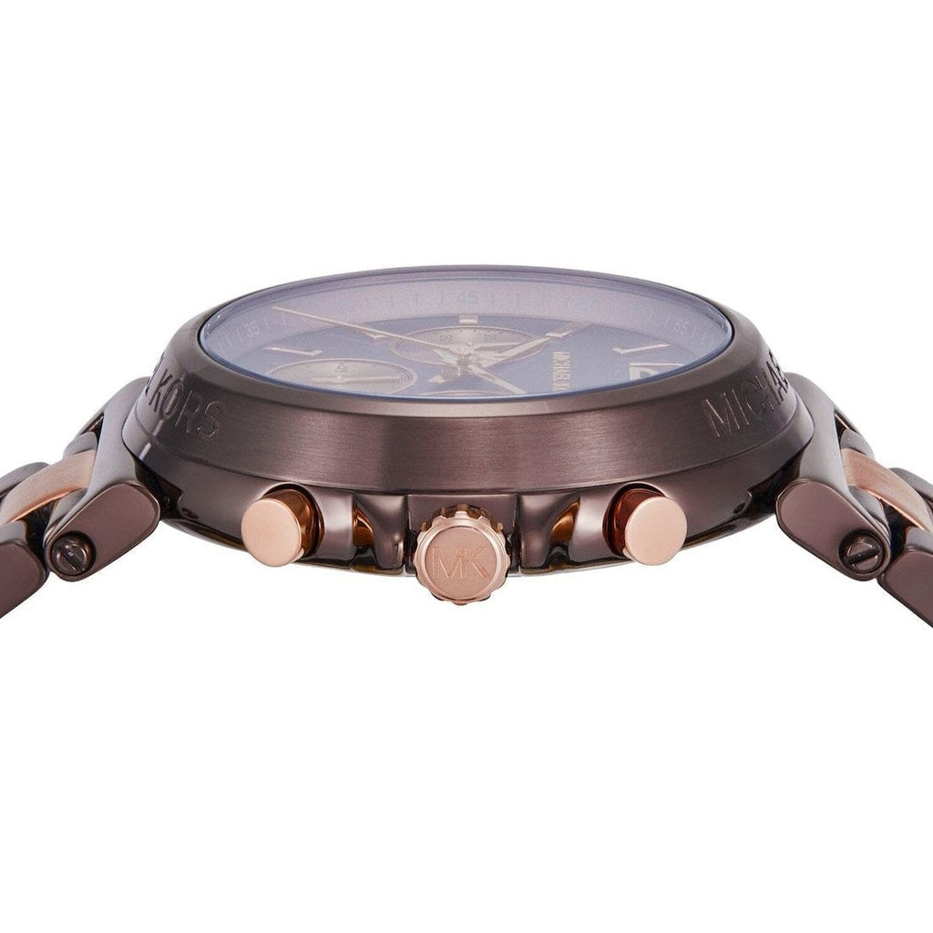 Michael Kors Maren Chronograph Brown Dial Two Tone Steel Strap Watch for Women - MK7496 Buy Now By Michael Kors